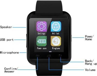 Senator U8 Watch Black Smartwatch