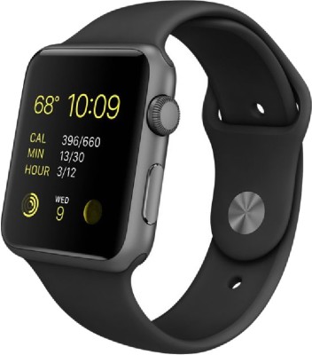 

Apple Watch Sport 42 mm Space Grey Aluminium Case with Sport Band(Black Strap Medium)