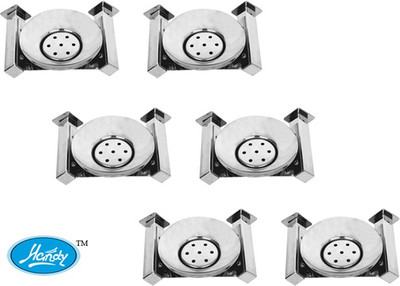 

Handy Stainless Steel Soap dish pack of 6(Silver)