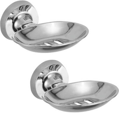 

Kamal Badshah Soap Dish Holder (Set of 2)(Silver)