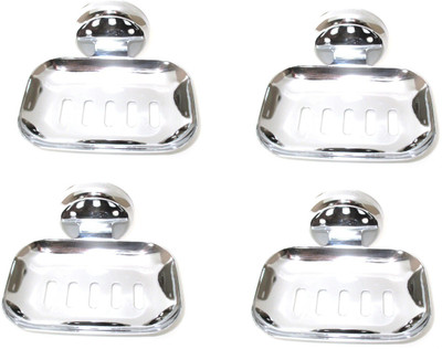 

Royal Indian Craft Sparkling Stainless Steel Soap Holder (Pack of 4)(Glossy Steel)