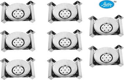 

Handy Stainless Steel Soap dish pack of 8(Silver)