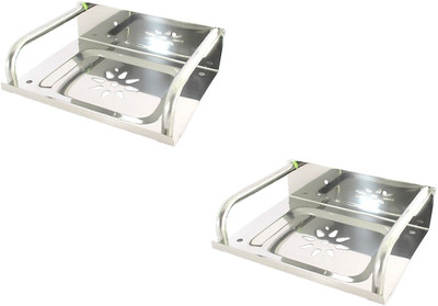 

Royal Indian Craft Square shape (Pack of 2) Stainless Steel Soap Holder(Steel)