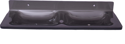 Easyhome Furnish Double Soap Dish(Black)