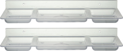 

Zoom Z00M ABS Four in One 12" Soap Dishes Unbreakable (33 cm x 11 cm x 4 cm, Clear, Pack of 2 )(Clear)