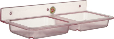 

Zoom Zoom Double Soap Dish of ABS Plastic Unbreakable For Bathroom Square shape (25.5 cm x 10.5 cm x 5 cm, Pink, Pack of 2)(Pink)