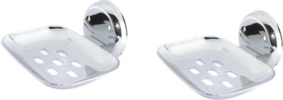 

Royal Indian Craft Blackberry (Set of 2) Stainless Steel Soap Holder(Chrome, Steel)