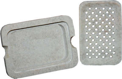 

Mne Genuine Marble Soap Box(Beige, Grey)