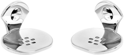 

Handy Stainless Steel Soap dish pack of 2(Silver)