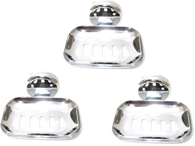 

Royal Indian Craft Sparkling Stainless Steel Soap Holder (Pack of 3)(Glossy Steel)