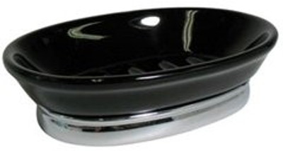 

Interdesign York Soap Dish-oval Chrome(Black)