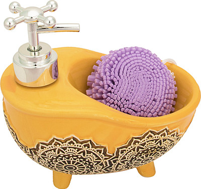 

Home Creations ceramic soap dispenser(yellow)