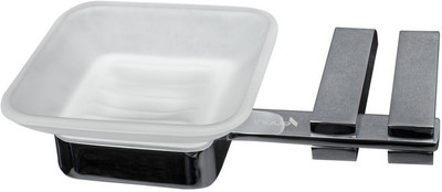 

INQUE SOAP DISH GLASS - 104(CHROME)