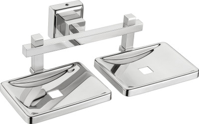 

Jovial 411 Calypso Double Soap Dish Stand, Double Soap dish Holder, Bathroom Accessories(Glossy Finish, 304 Stainless Steel)(Silver)