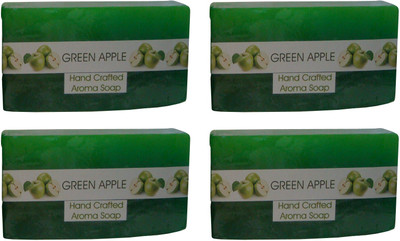 

Spaanand Hand Crafted Green Apple Premium Soap(400 g, Pack of 4)