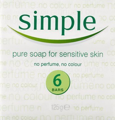 

Simple Pure Soap Sensitive Skin 6x(125 g)
