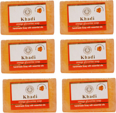 

Khadi Herbal NaturalOrange Glycerine Soap(750 g, Pack of 6)