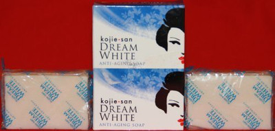 

Kojie San Dream White Anti Aging Whitening Kojic Acid Soap 2 Bars in(65 g, Pack of 4)