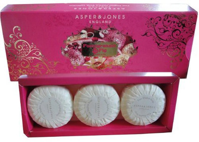 

Asper & Jones Fine English Luxury Soap Collection - Fig & Pomegranate(100 g, Pack of 3)