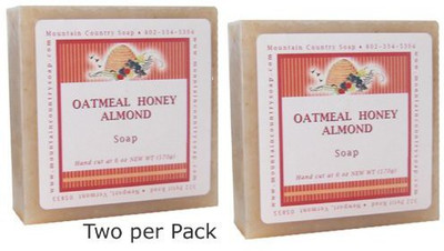 

Mountain Country Soap Oatmeal Honey Almond Natural Olive Soap - Pack of 2(180 ml, Pack of 2)
