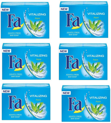 

Fa Vitalizing Aqua Aquatic Fresh Bar Soap (Pack of 6 )(1050 g, Pack of 6)