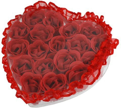 

Rosallini 18 Pcs Bathroom Red Scented Flower Bath Body Soap Rose Petals(84 g, Pack of 18)