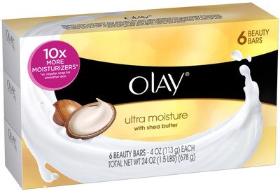 

Olay Ultra Moisture With Shea Butter Beauty Bars Pack Of 6(678 g, Pack of 6)