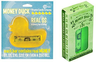 

Virginia Candle Bundle 2 Items 1 Bar and Soap Real Money in Every Bar From(320 g, Pack of 3)
