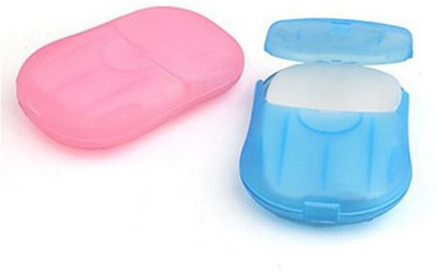 

WZQ Mini Case of Travel Anti-bacterial Soap Flake (4pcs/pack，pink / Blue / Purple Random Delivery)(70 g)