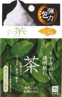 

Cow Brand Shizen Gokochi Facial Cleansing Bar Soap Green Tea(80 g)
