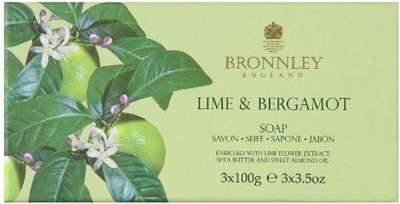 

Bronnley Lime and Bergamot Hand Soaps in Gift Box (3 pc) soap set by(100 g, Pack of 3)