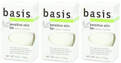 

Basis Sensitive Skin Bar Soap (3 pack)(113 g, Pack of 3)