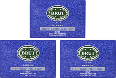 

Brut Oceans Refreshing Soap - Set of 3(125 g, Pack of 3)