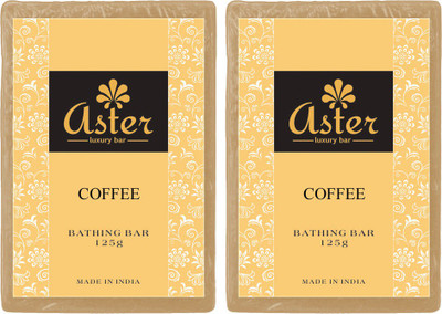 

Aster Luxury Handmade Coffee Soap 125g - Pack of 2(250 g, Pack of 2)