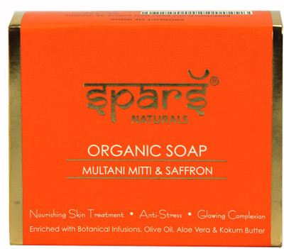 

Spars Naturals - Organic Multani Soap with Saffron(100 g)