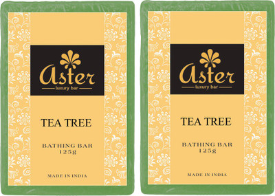 

Aster Luxury Handmade Tea Tree Soap - Pack of 2(250 g, Pack of 2)