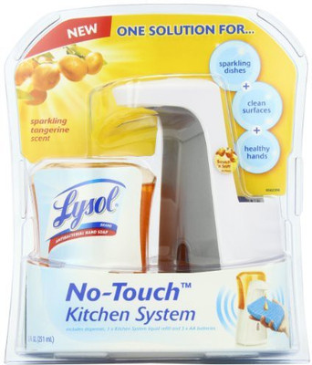 

Lysol No-Touch Kitchen System Dish Soap Dispenser Starter Kit Tangerine(251 ml)