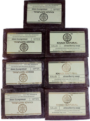 

Khadi Natural Strawberry Soap(875 g, Pack of 7)