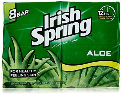 

Irish Spring Aloe Bar Soap, 8 Ct(106 g)