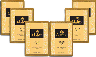 

Aster Luxury Handmade Green Tea Soap 125g - Pack of 6(750 g, Pack of 6)