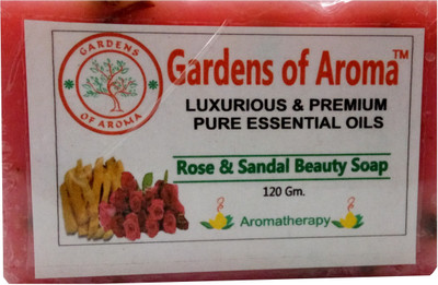 

Gardens Of Aroma Pure Premium Organic Natural High Quality Rose And Sandal Beauty soap(120 g)