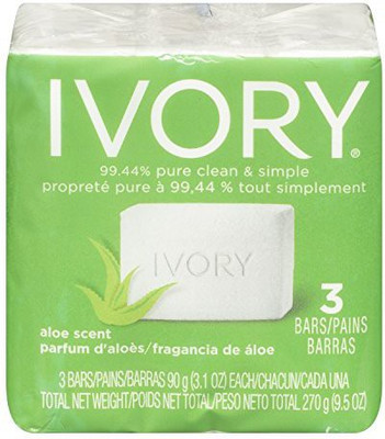 

Ivory Simply Aloe Bath Bar by 3 Count(270 g)