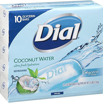 

Dial Coconut Water Glycerin Bar Soap - 10 Bars(1130 g, Pack of 10)