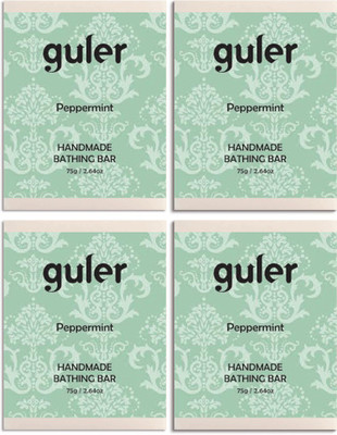 

Guler Guler Peppermint Bathing Bar 75g - Pack of 4(300 g, Pack of 4)