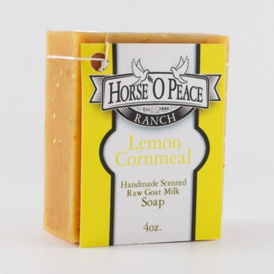 

Horse 'O Peace Ranch Handmade Herbal 100% Raw Goat Milk Lemon Cornmeal Soap(120 ml)
