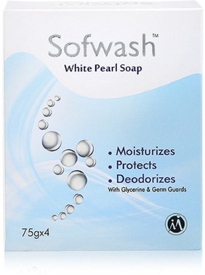 

Modicare Schloka Sofwash White Pearl Soap(300 g, Pack of 4)