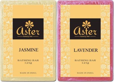 

Aster Luxury Jasmine Lavender Natural Soap Combo(250 g, Pack of 2)