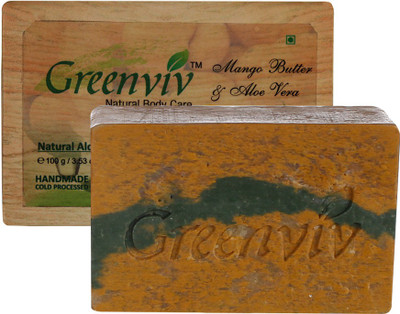 

Greenviv Natural Mango Butter & Aloe-vera Soap(100 g)
