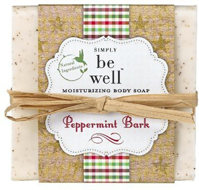 

Simply Be Well 100% Natural Hand Crafted Plant Based Moisturizing Body Bar Soap (Peppermint Bark)(160 g)
