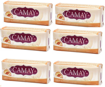 

Camay Creme and Apricot Beauty Bar ( Pack of 6 0(175 g, Pack of 6)